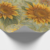 ビューティフルヒマワリ人気があるコレクション ラッピングペーパー (角)