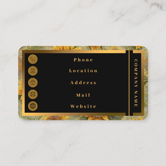 ビューティフルヒマワリ人気があるコレクション 名刺 (裏面)