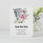 ビューティフルヒョウポートレートウォーターカラーイラストレーション セーブザデート (スタンド正面)