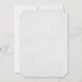 ビューティフルヒョウポートレートウォーターカラー誕生日 招待状 (裏面)