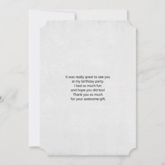 ビューティフルヒョウポートレート水彩 サンキューカード (裏面)