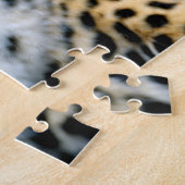 ビューティフルヒョウ顔ジグソーパズル ジグソーパズル (側面)