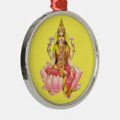 ビューティフルヒンドゥー女神ラクシュミカー メタルオーナメント (右)