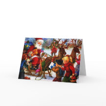 ビューティフルビンテージ絵画クリスマス