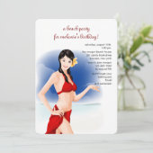 ビューティフルビーチガール招待状 招待状 (スタンド正面)