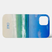 ビューティフルビーチフォトモノグラム海ウェーブシーサイド Case-Mate iPhoneケース (裏面 (横))