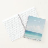 ビューティフルビーチ写カッコいい真ブルー海スカイ ノートブック (内部)