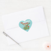 ビューティフルビーユーオレンジフローラシーフオームグリーン ハートシール (封筒)