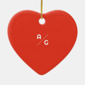 ビューティフルビーユーモノグラムオレンジガーデンフローラ セラミックオーナメント (裏面)