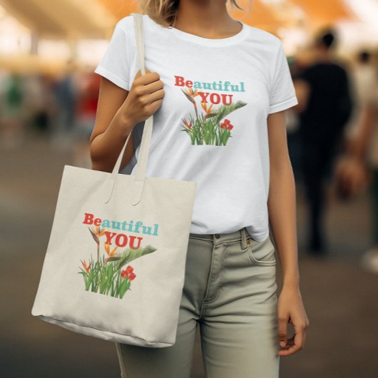 ビューティフルビーユーモノグラムオレンジガーデンフローラ トートバッグ