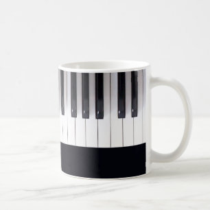 ビューティフルピアノ鍵ズマグ コーヒーマグカップ