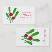 ビューティフルピクルブーケウィズローズサンダーコーブ 名刺 (正面/裏面)