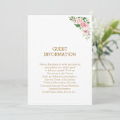 ビューティフルピンクエレガントフローラボ結婚ホ 招待状 (スタンド正面)