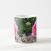 ビューティフルピンクカントリーバラフローラガーデナーズマグ コーヒーマグカップ (中央)