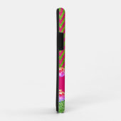 ビューティフルピンクグリーンシェブロングリッターきらきら光るエレガント Case-Mate iPhoneケース (裏面/右)