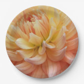 ビューティフルピンクダリアフローラ ペーパープレート (正面)