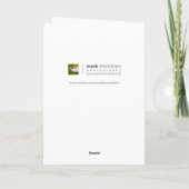 ビューティフルピンクチューリップ誕生日カード カード (裏面)