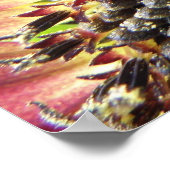 ビューティフルピンクヒマワリプリント ポスター (角)