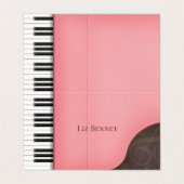 ビューティフルピンクピアノミュージシャンパフォーマ先生 名刺 (外部フラット)