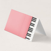 ビューティフルピンクピアノミュージシャンパフォーマ先生 名刺 (裏面)