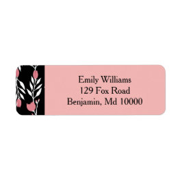 ビューティフルピンクフローラつる植物 ラベル