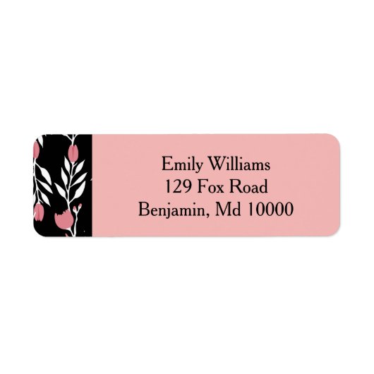 ビューティフルピンクフローラつる植物 ラベル (正面)