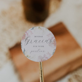 ビューティフルピンクフローラクインセアニラグラシアス名 ラウンドシール