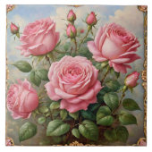 ビューティフルピンクローズコレクシモダンョン タイル (正面)