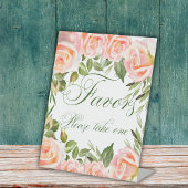 ビューティフルピンクローズブライダルシャワーウェルカムサイン タペストリー