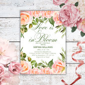 ビューティフルピンクローズブライダルシャワー背景 タペストリー