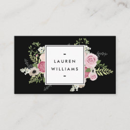 ビューティフルピンクローズモダンエレガンスII 名刺