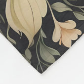 ビューティフルピーコックウィリアムインスパイアモリスフローラ フリースブランケット (角)