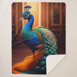 ビューティフルピーコックシェルパブランケット シェルパブランケット