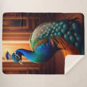 ビューティフルピーコックシェルパブランケット シェルパブランケット (正面(横))