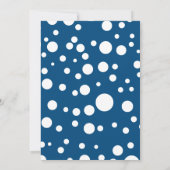 ビューティフルピーコックフェザー誕生日 招待状 (裏面)