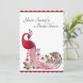 ビューティフルピーコックブライダルシャワー 招待状 (スタンド正面)