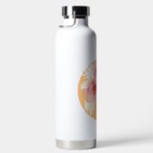 ビューティフルピーチアンドホワイトフローラリース ウォーターボトル (右面)
