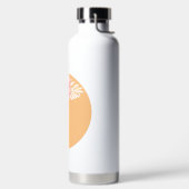 ビューティフルピーチアンドホワイトフローラリース ウォーターボトル (左面)