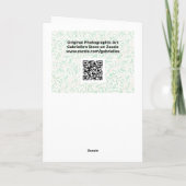 ビューティフルピーチイエローオレンジバラアートノートカード カード (裏面)