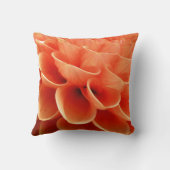 ビューティフルピーチカラーダリアフラワー花びら クッション (裏面)