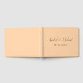 ビューティフルピーチテーマ結婚ズ ゲストブック (全面)