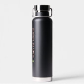 ビューティフルピーチバラフローラ結婚メイド・オブ・オーナー（花嫁付き添い人） ウォーターボトル (背面)