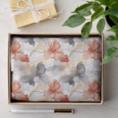 ビューティフルピーチブルーフローラ 薄葉紙 (ギフト)