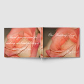 ビューティフルピーチ結婚バラズゲストブック ゲストブック (全面)