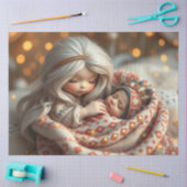 ビューティフルフェアリーとベビーファンタジーアートティッシュペーパー 薄葉紙 (クラフト)