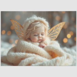 ビューティフルフェアリーとベビーファンタジーアートティッシュペーパー 薄葉紙