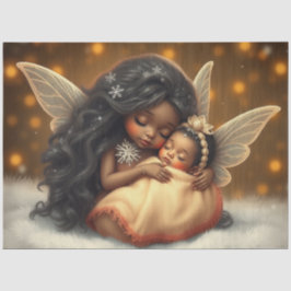 ビューティフルフェアリーとベビーファンタジーアートティッシュペーパー 薄葉紙