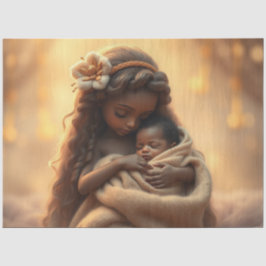 ビューティフルフェアリーとベビーファンタジーアートティッシュペーパー 薄葉紙