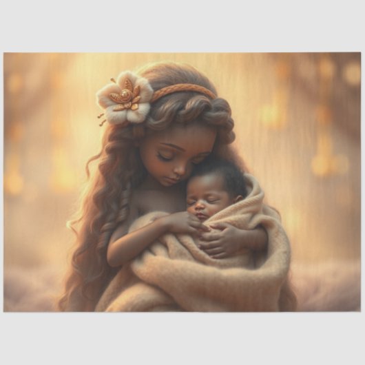 ビューティフルフェアリーとベビーファンタジーアートティッシュペーパー 薄葉紙 (正面)