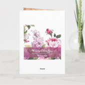 ビューティフルフェアリードリームスヴィンテージ誕生日 カード (裏面)